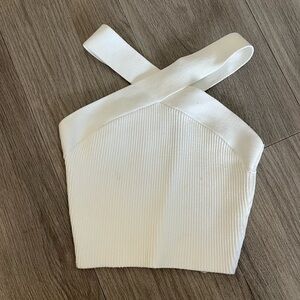 Aritzia sculpt knit Criss cross tank